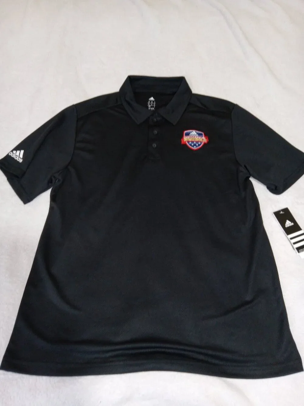 Adidas Climalite Wrestling Nationals Polo Shirt Mens M Black Performance NWT